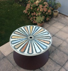 Table en mosaïque de marbre