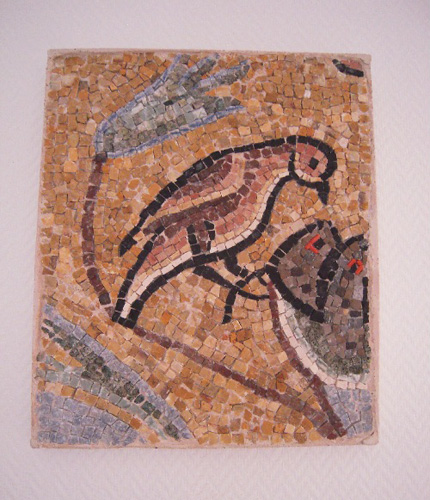 Mosaïque romaine créée par G.Johnston : Détail de la mosaïque de San Clemente (Rome).
