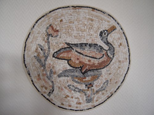 Canard en mosaïque: marbre
